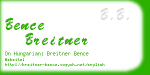 bence breitner business card